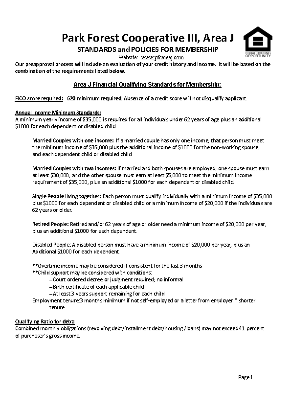 2025 New Standards and Membership Applicaiton
